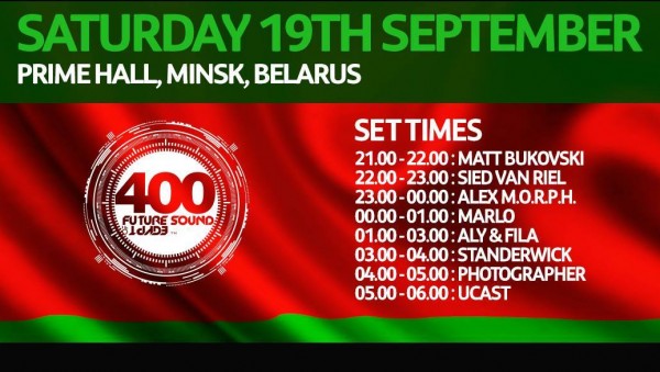 Matt Bukovski - Future Sound of Egypt 400 Minsk, Belarus